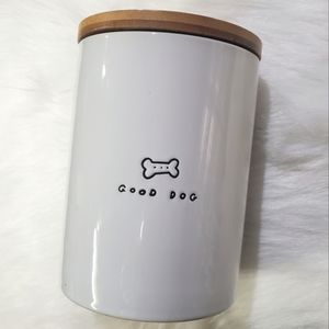 Good Dog Ceramic Dog Treat Jar Large
